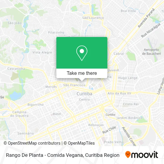Rango De Planta - Comida Vegana map