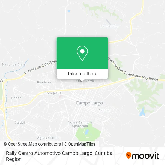 Rally Centro Automotivo Campo Largo map