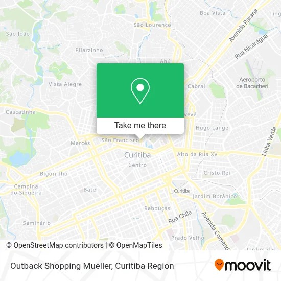 Outback Shopping Mueller map