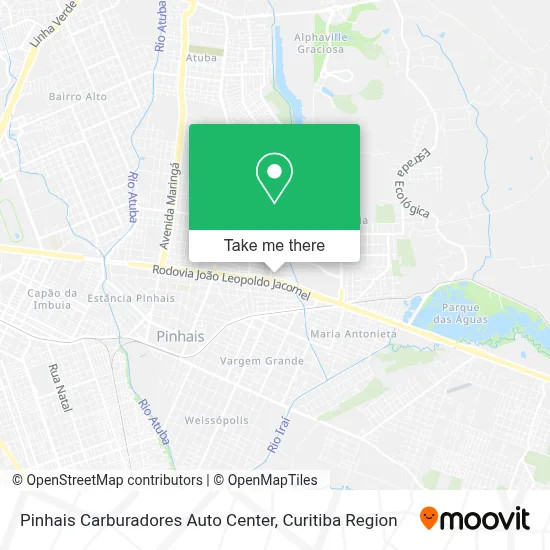 Pinhais Carburadores Auto Center map