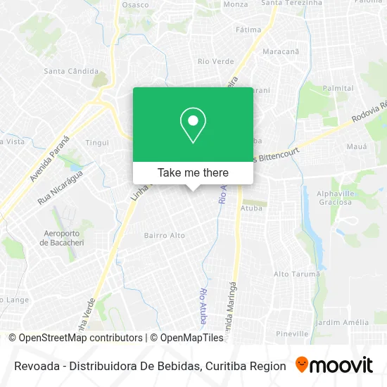 Revoada - Distribuidora De Bebidas map