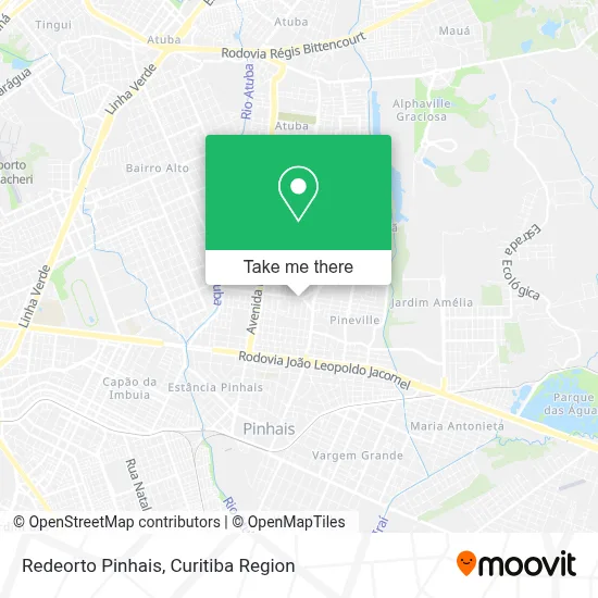 Redeorto Pinhais map