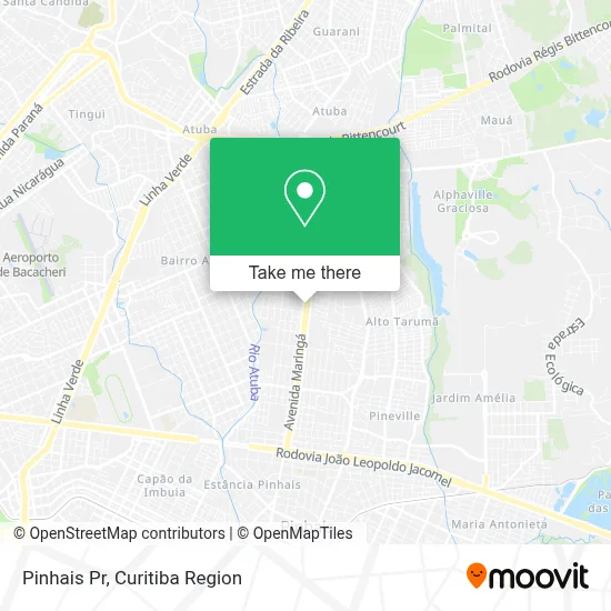 Pinhais Pr map