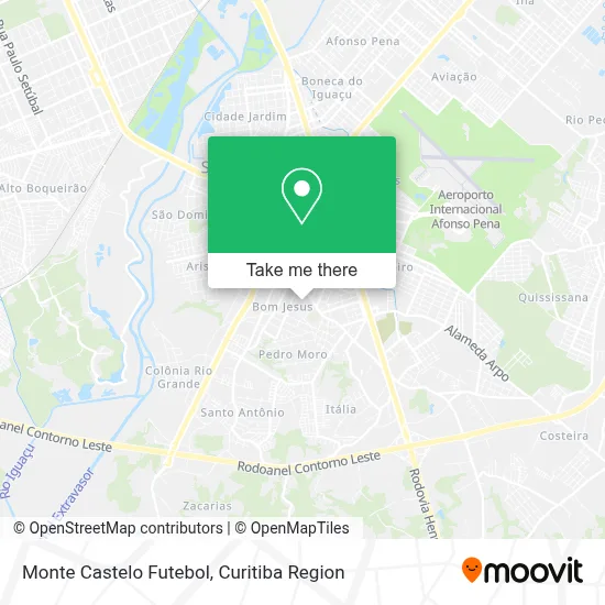 Monte Castelo Futebol map