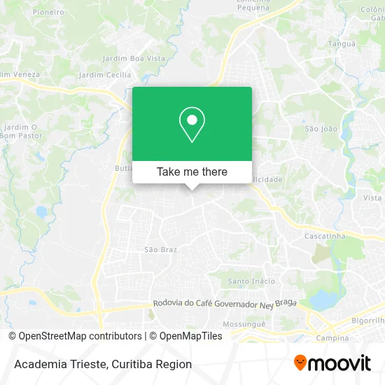Academia Trieste map