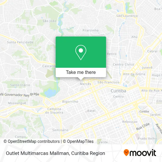 Outlet Multimarcas Mallman map
