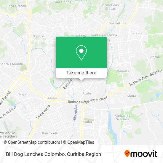 Bill Dog Lanches  Colombo map