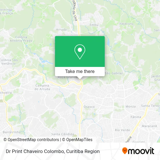 Dr Print Chaveiro Colombo map