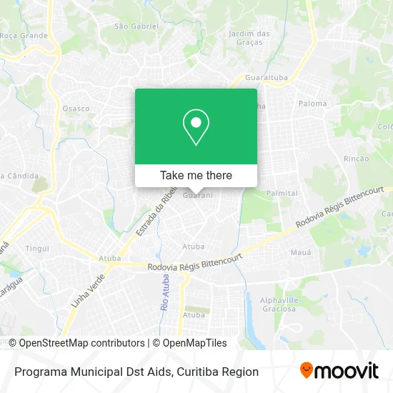 Programa Municipal Dst Aids map