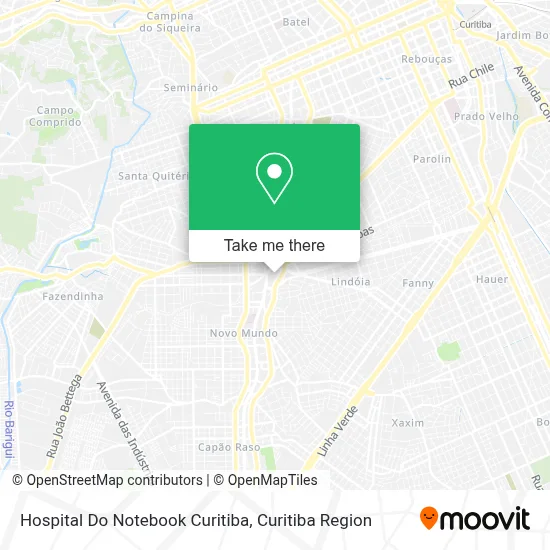 Hospital Do Notebook Curitiba map