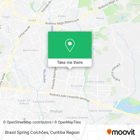 Brasil Spring Colchões map