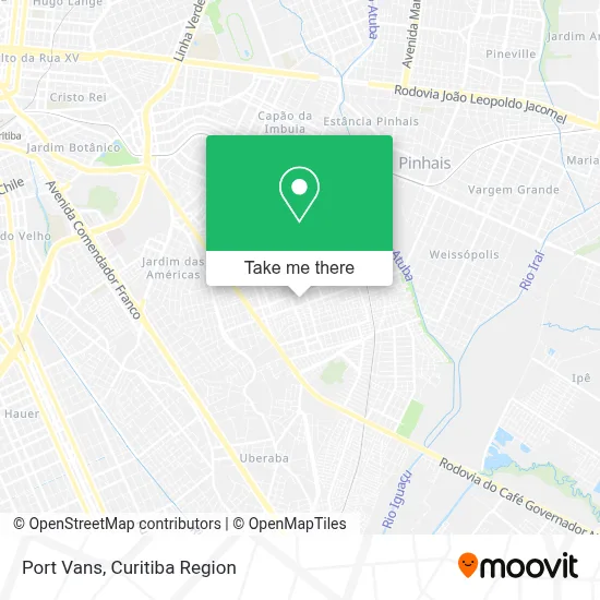 Port Vans map