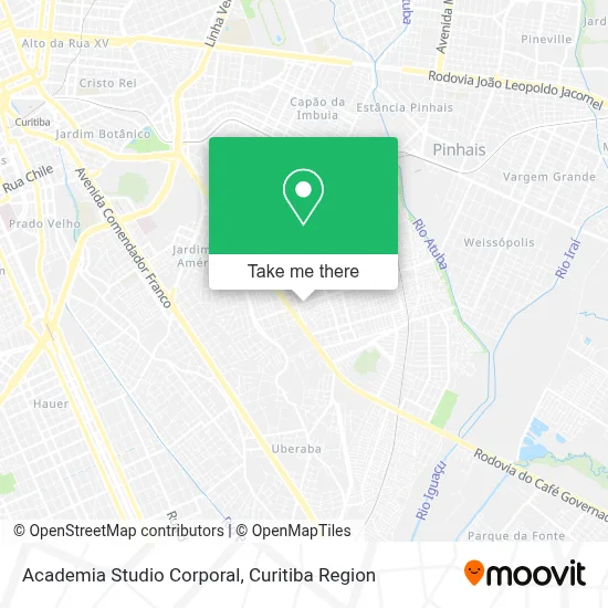 Academia Studio Corporal map