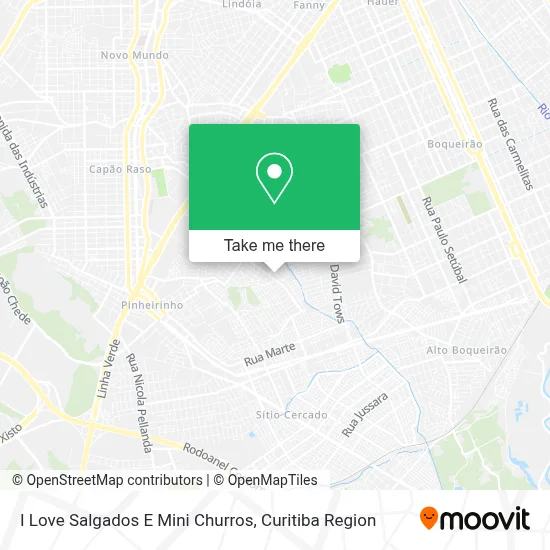 I Love Salgados E Mini Churros map