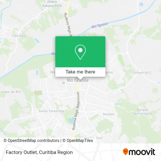 Factory Outlet map