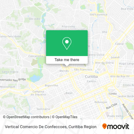 Vertical Comercio De Confeccoes map