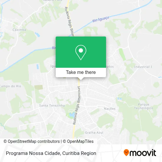 Programa Nossa Cidade map
