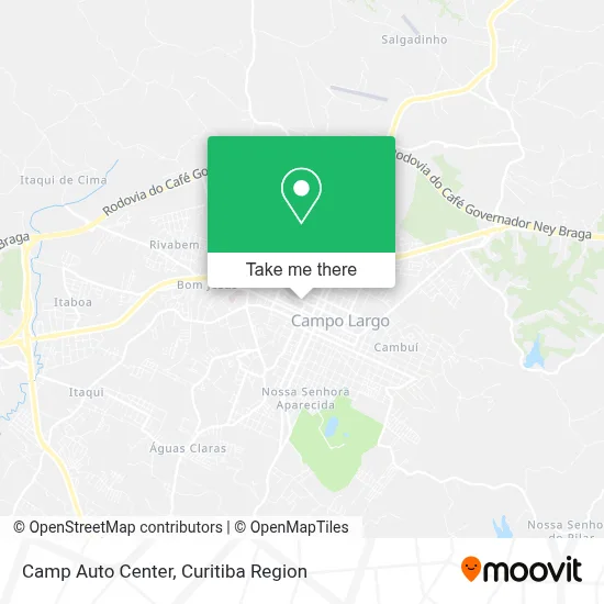 Camp Auto Center map