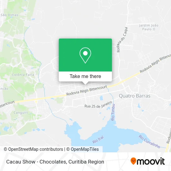 Cacau Show - Chocolates map