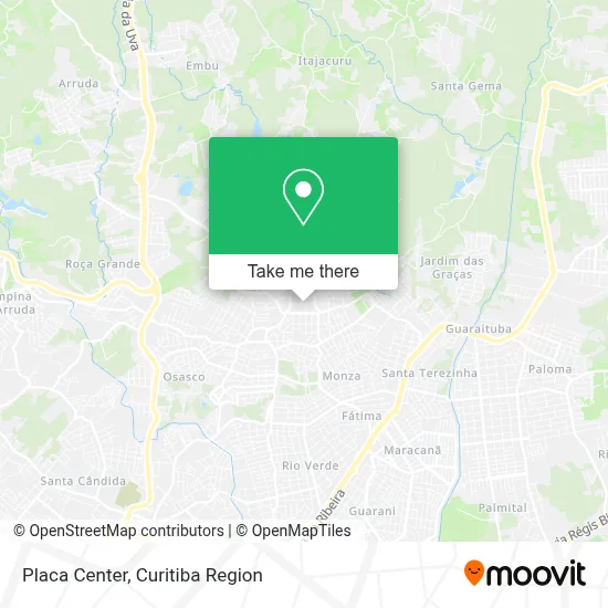 Placa Center map