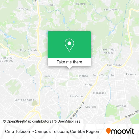 Cmp Telecom - Campos Telecom map