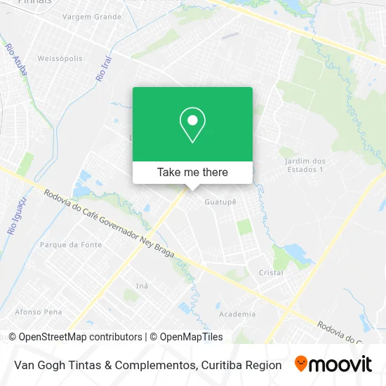 Van Gogh Tintas & Complementos map