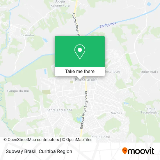 Subway Brasil map