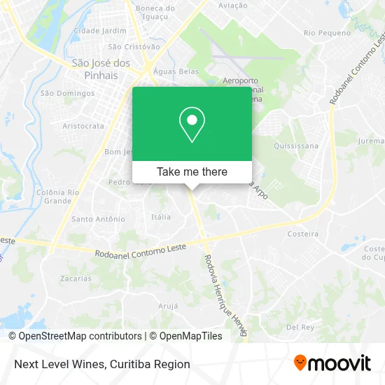 Next Level Wines map