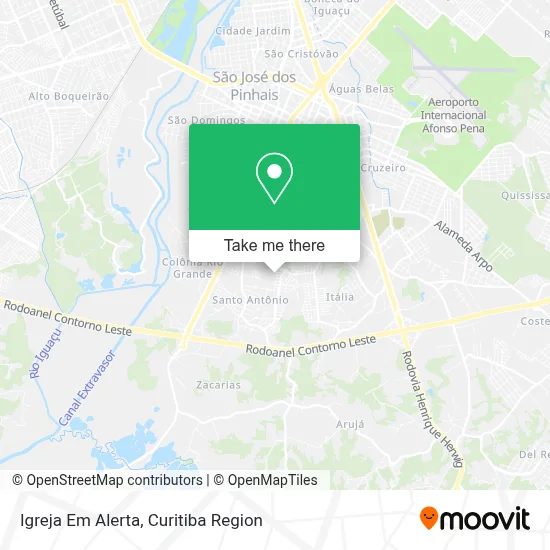 Igreja Em Alerta map
