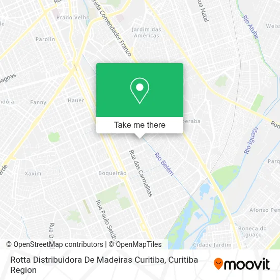 Rotta Distribuidora De Madeiras Curitiba map