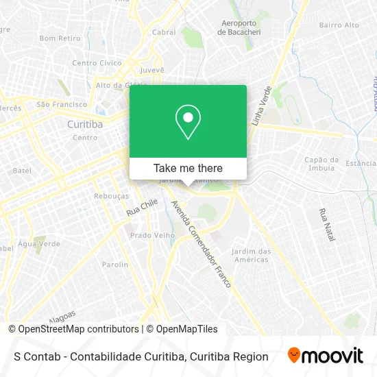 S Contab - Contabilidade Curitiba map