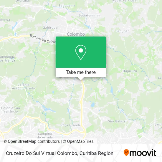 Cruzeiro Do Sul Virtual Colombo map