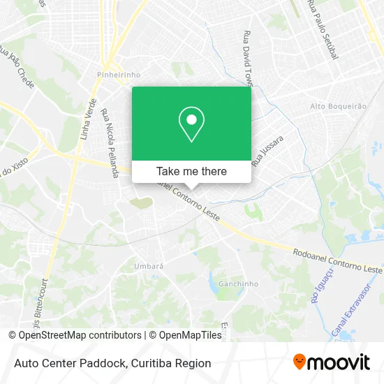 Auto Center Paddock map