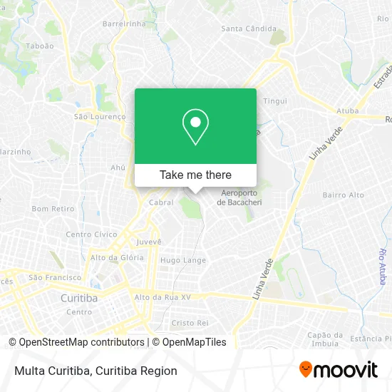 Multa Curitiba map