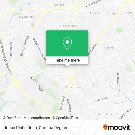 Influx Pinheirinho map