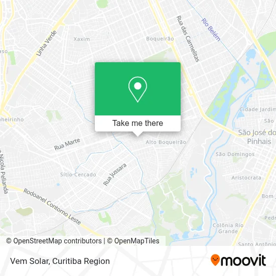 Vem Solar map