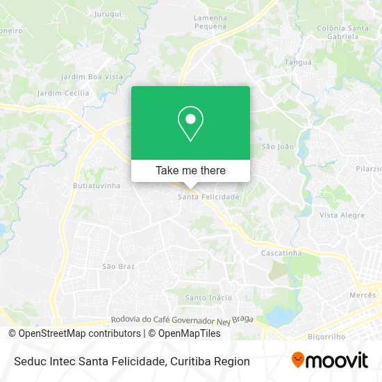 Seduc Intec Santa Felicidade map