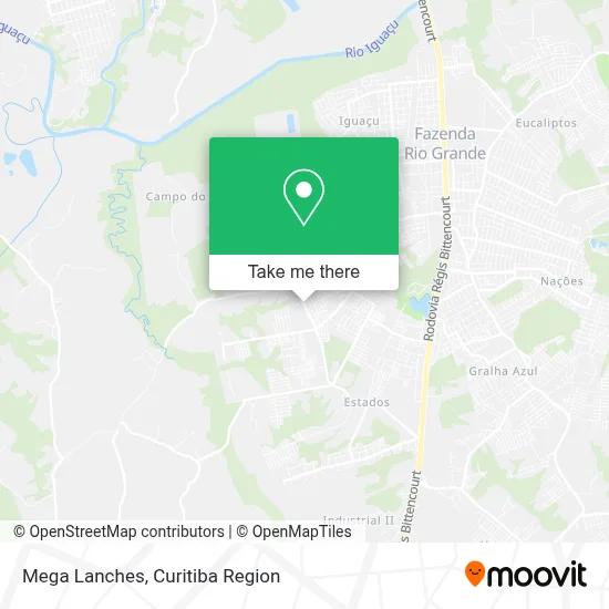 Mega Lanches map