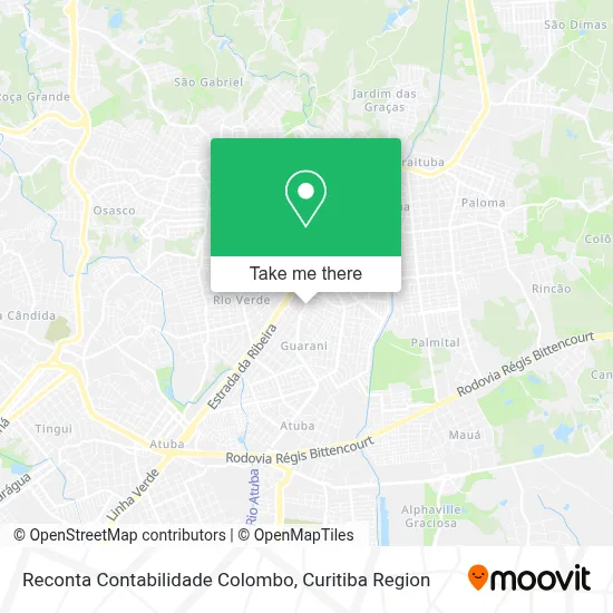 Reconta Contabilidade Colombo map