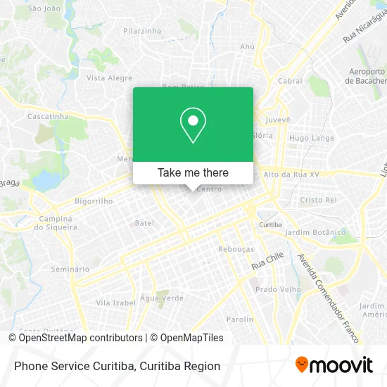 Phone Service Curitiba map