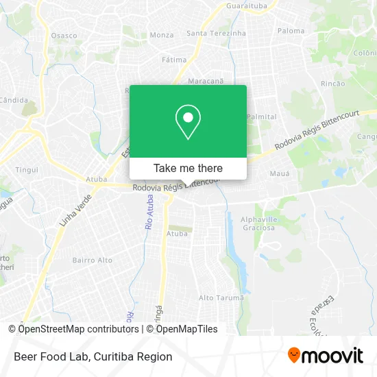 Beer Food Lab map