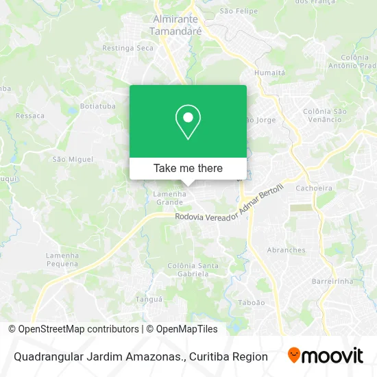 Quadrangular Jardim Amazonas. map