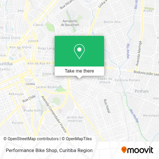 Performance Bike Shop map