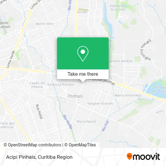 Acipi Pinhais map