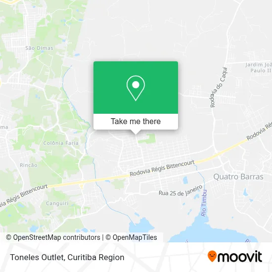 Toneles Outlet map