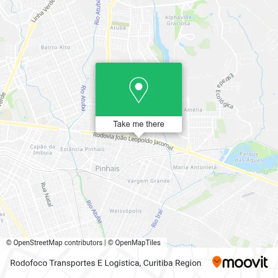 Rodofoco Transportes E Logistica map
