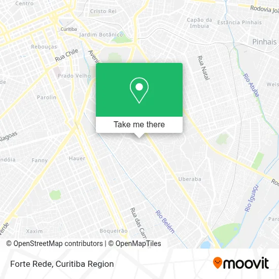 Forte Rede map