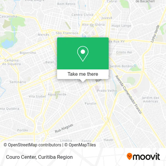Couro Center map