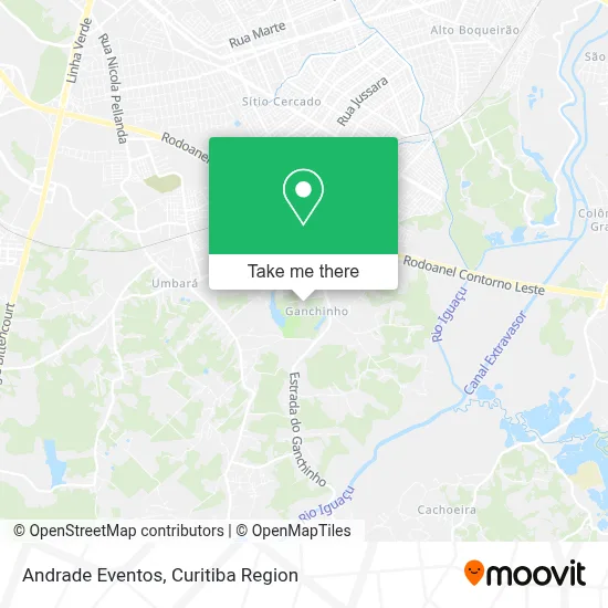 Andrade Eventos map
