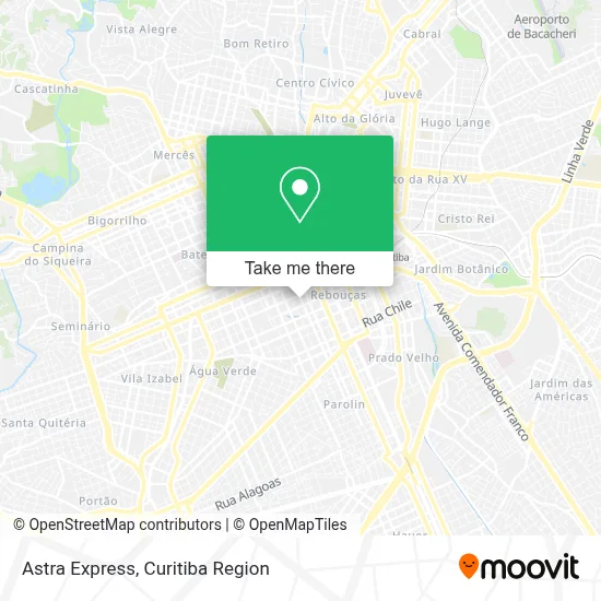 Astra Express map